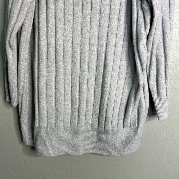 Torrid Longline Ribbed Pullover Sweater Women's 1 1X Gray - Picture 4 of 8